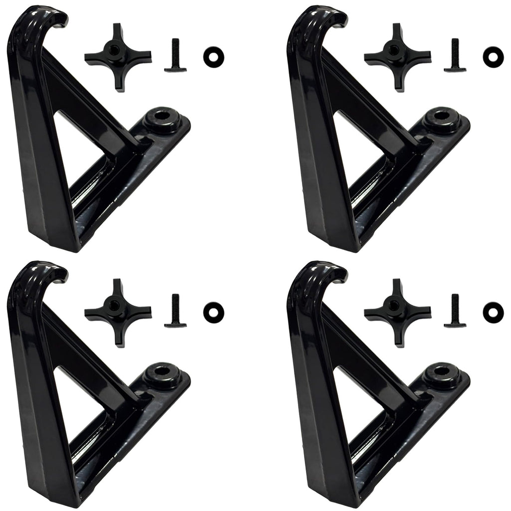 Trucktok Load Stops Replacement for T-Slot Truck Cross Bar Heavy Duty Ladder Firewood Skis Snowboard Kayak Most Truck Bed Rails Rack Systems（ 4 Pack）