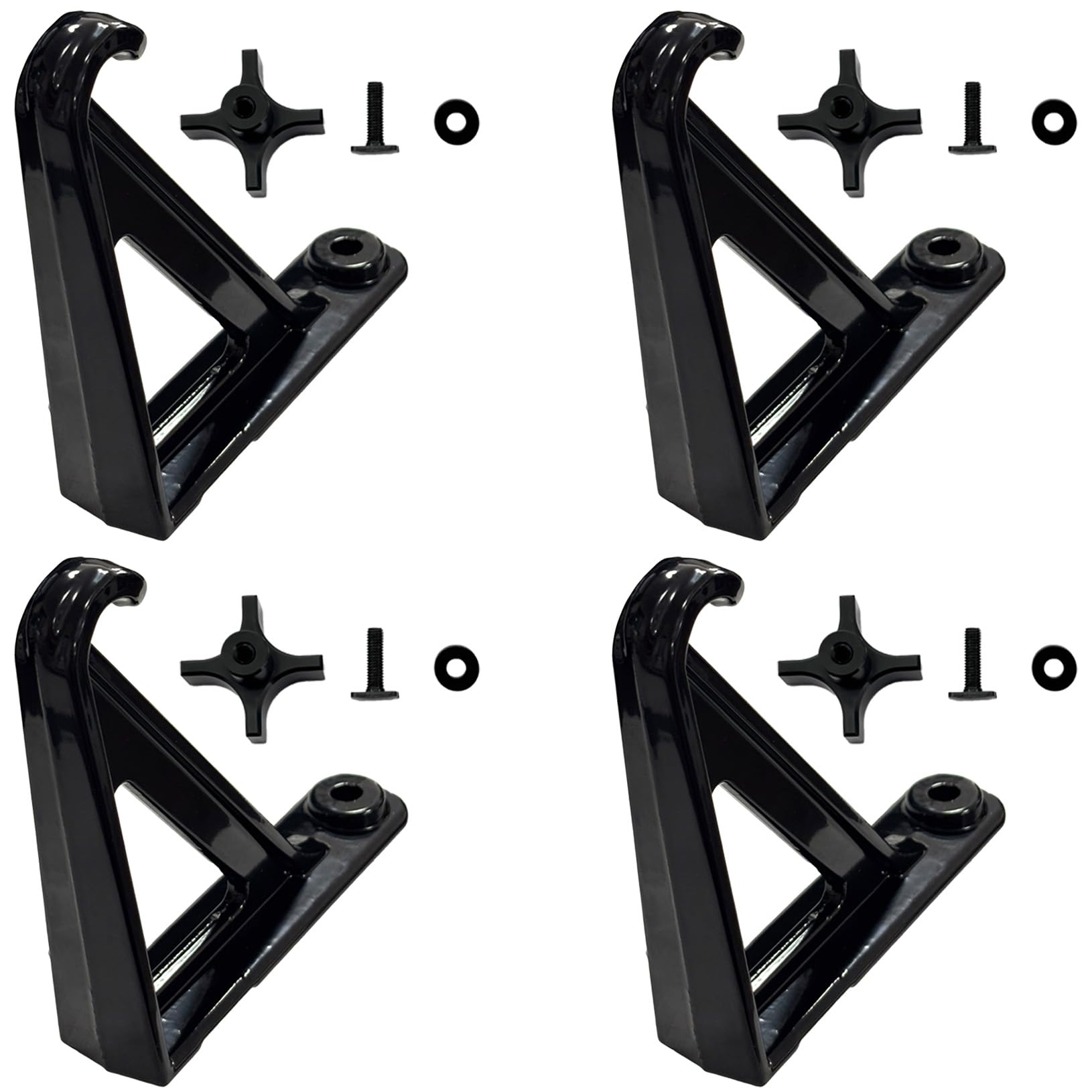 Trucktok Load Stops Replacement for T-Slot Truck Cross Bar Heavy Duty Ladder Firewood Skis Snowboard Kayak Most Truck Bed Rails Rack Systems（ 4 Pack）