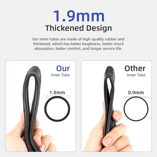 ulip (2 Pack) 60/70-6.5 Inner Tube 10 Inch Scooter Tube Replacement Camera Straight Valve for Ninebot Max G30 G30D G30LP G30E Scooters and Other Universal 10 inch Scooters