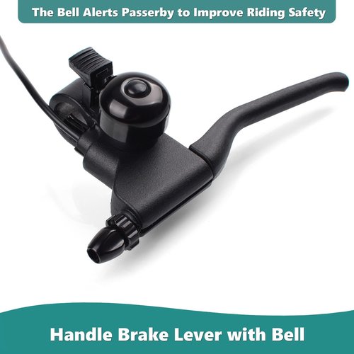 Royitay Universal Left Brake Handle Lever + 74 inch Brake Cable Compatible with Electric Scooter GOTRAX GXL V2 Apex Pro XL Rival XR Elite E-Scooter Replacement Parts