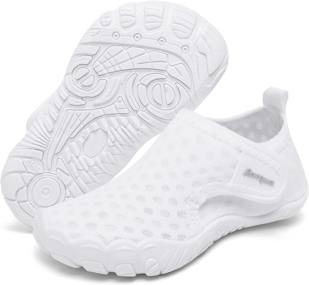Racqua Toddler Water Shoes - Non-Slip Aqua Swim Shoes for Boys & Girls | Comfortable Fit
