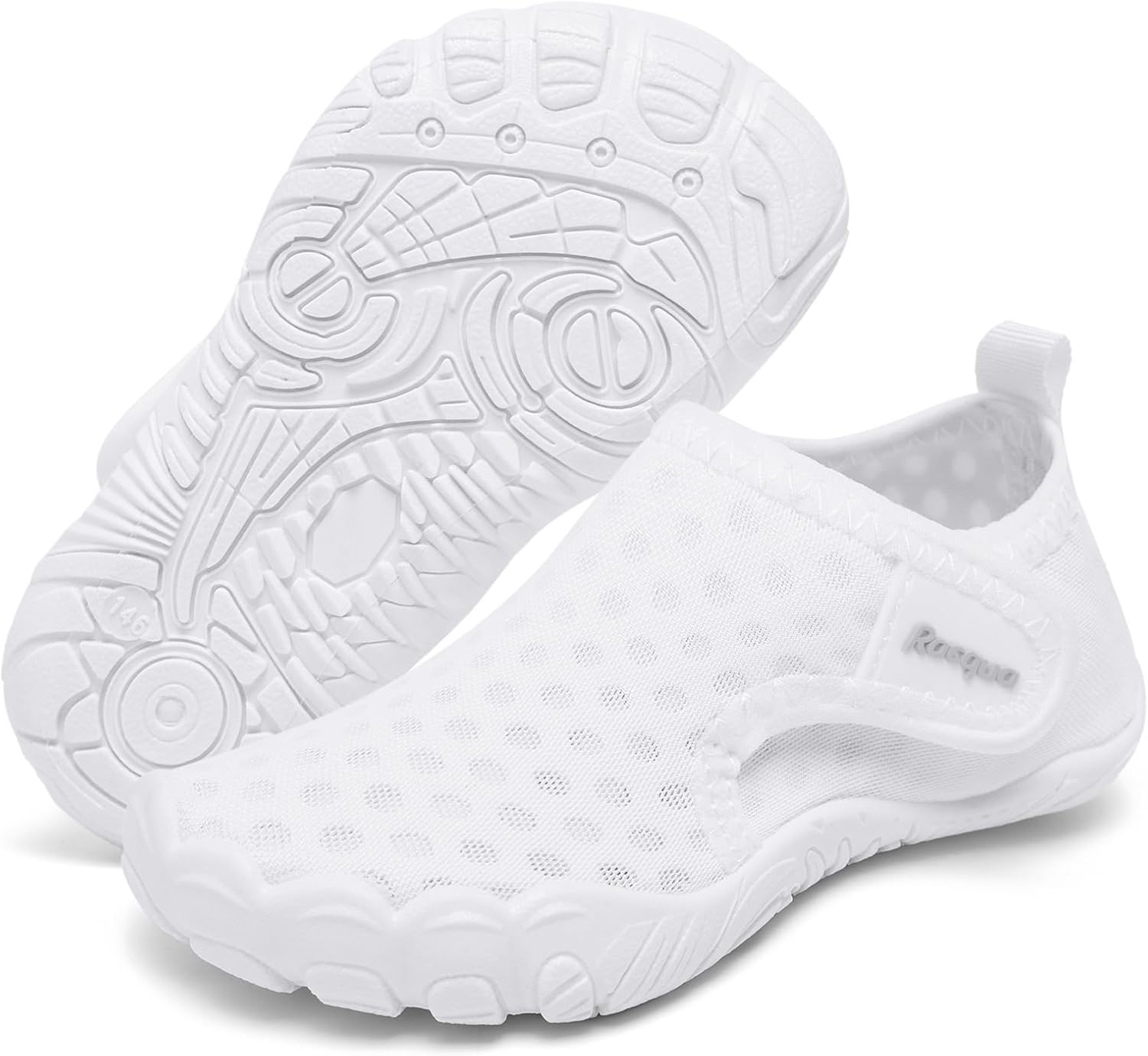 Racqua Toddler Water Shoes - Non-Slip Aqua Swim Shoes for Boys & Girls | Comfortable Fit