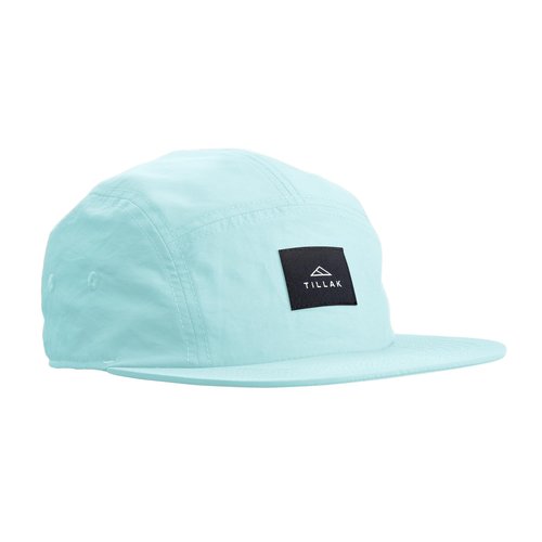 Tillak Wallowa Camp Hat, Lightweight Nylon 5 Panel Cap with Snap Closure (Sky Blue)