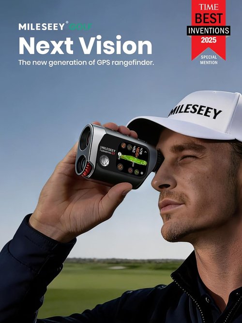 MILESEEY GenePro G1 GPS Rangefinder - Touchscreen, 43000+ Courses, 1300 Yards, Red & Green Display