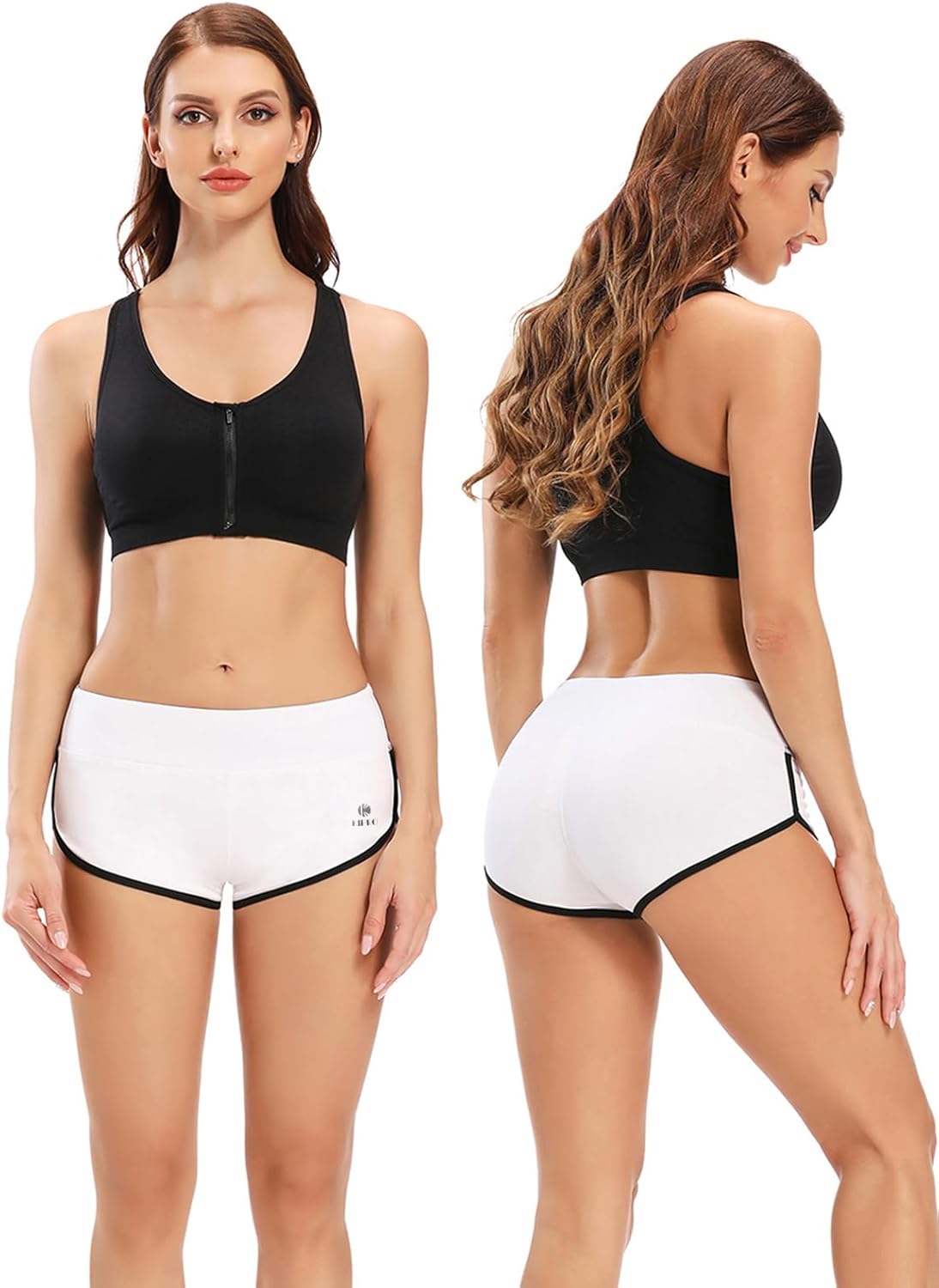 Skiennix Women's Booty Shorts - High Waist Butt Lifting Yoga & Gym Shorts | Perfect for Running