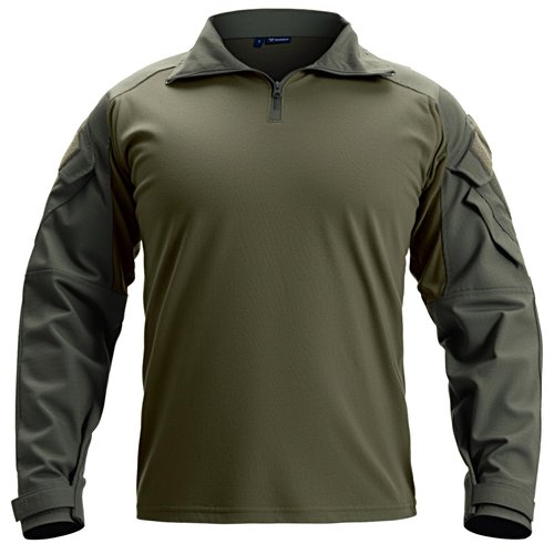 IDOGEAR Men G3 Combat Shirt with Elbow Pads Rapid Assault Long Sleeve Shirt Tactical Military Airsoft Clothing (Ranger Green, X-Large)