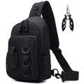 Fishing Sling Bag - Small Tackle Storage with Rod Holder (Black) – Ydmpro Variation