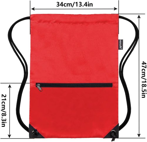 HOLYLUCK Drawstring Backpack - Lightweight Sport Gym Sackpack for Easy Carrying & Storage