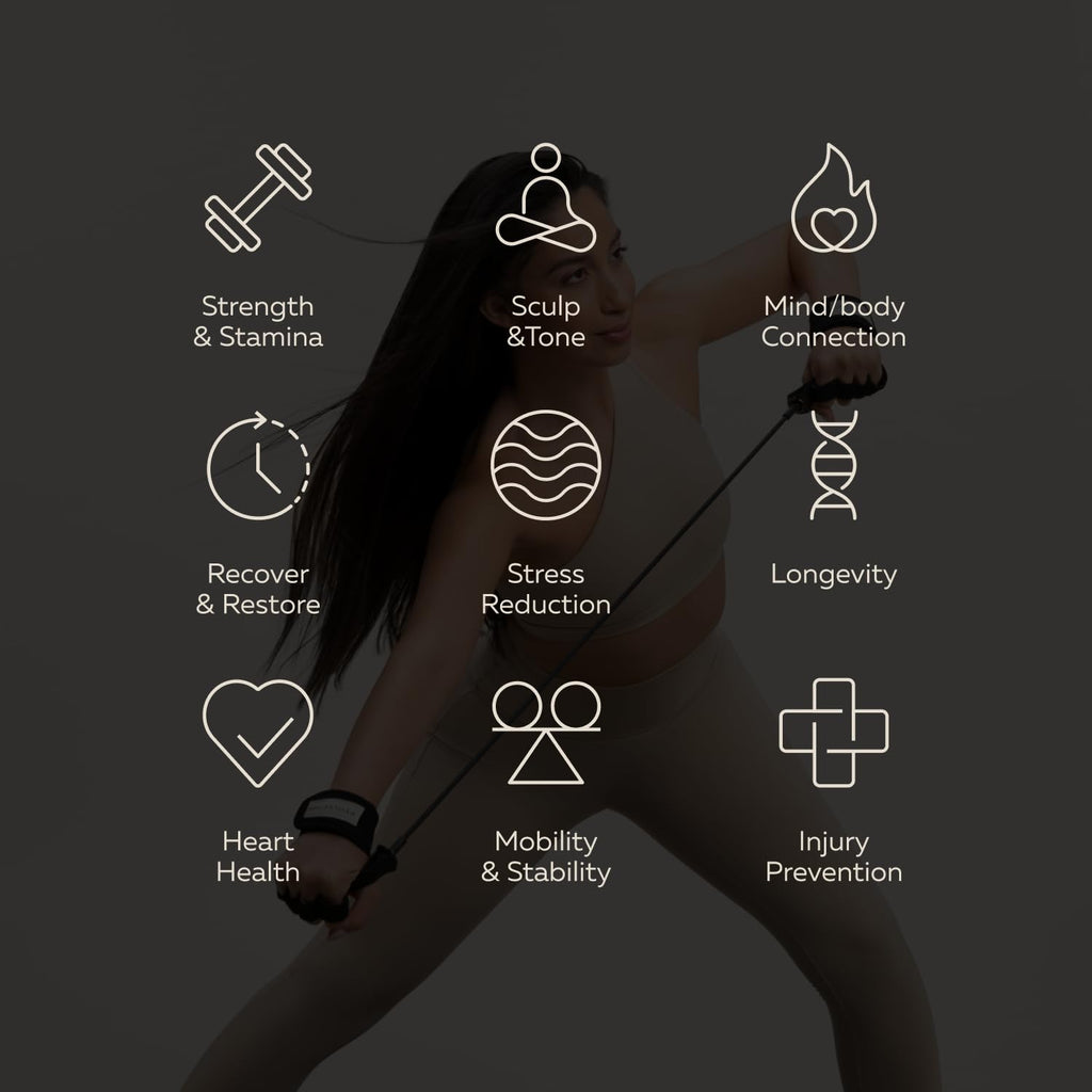 Pvolve P.Band Exercise Resistance Band - Home Workout Equipment to Strengthen Arms, Back and Shoulders, Light Weight Comfortable Glove Design to Improve Mobility, Stability and Posture