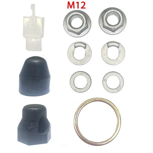 Hub Motor Nuts, Bike Safety Washers, 12mm Shaft Screw Cap Washer/Spacer/Nut Cover (12mm)