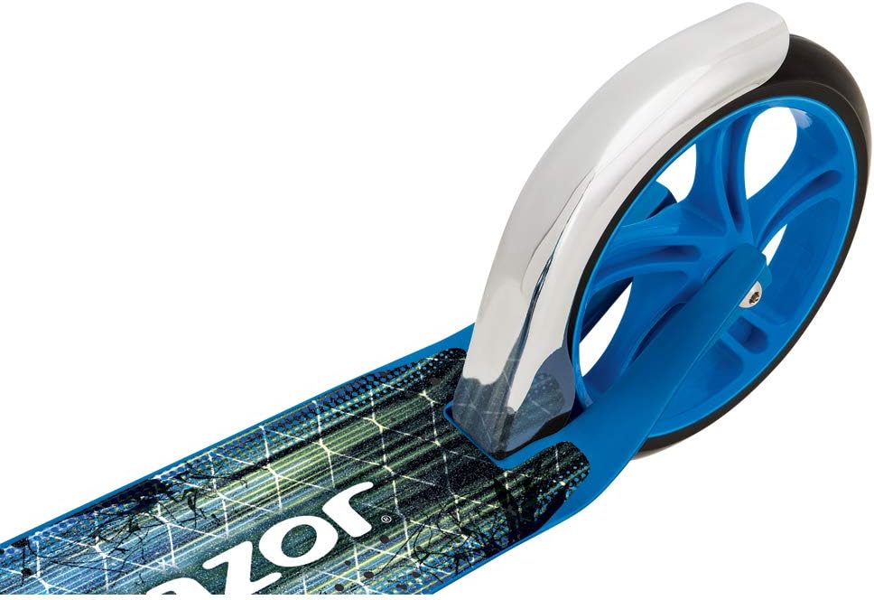 Razor A5 Lux Kick Scooter - Foldable Design, Large 8" Wheels, Adjustable Handlebars, Lightweight for Up to 220 lbs
