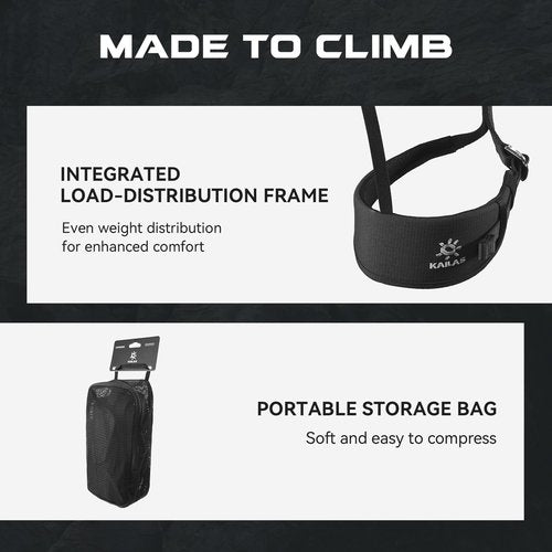 KAILAS B3 Rock Climbing Harness Men Adjustable Roofing Harness Indoor Climbing Rappelling Women Protect Durable