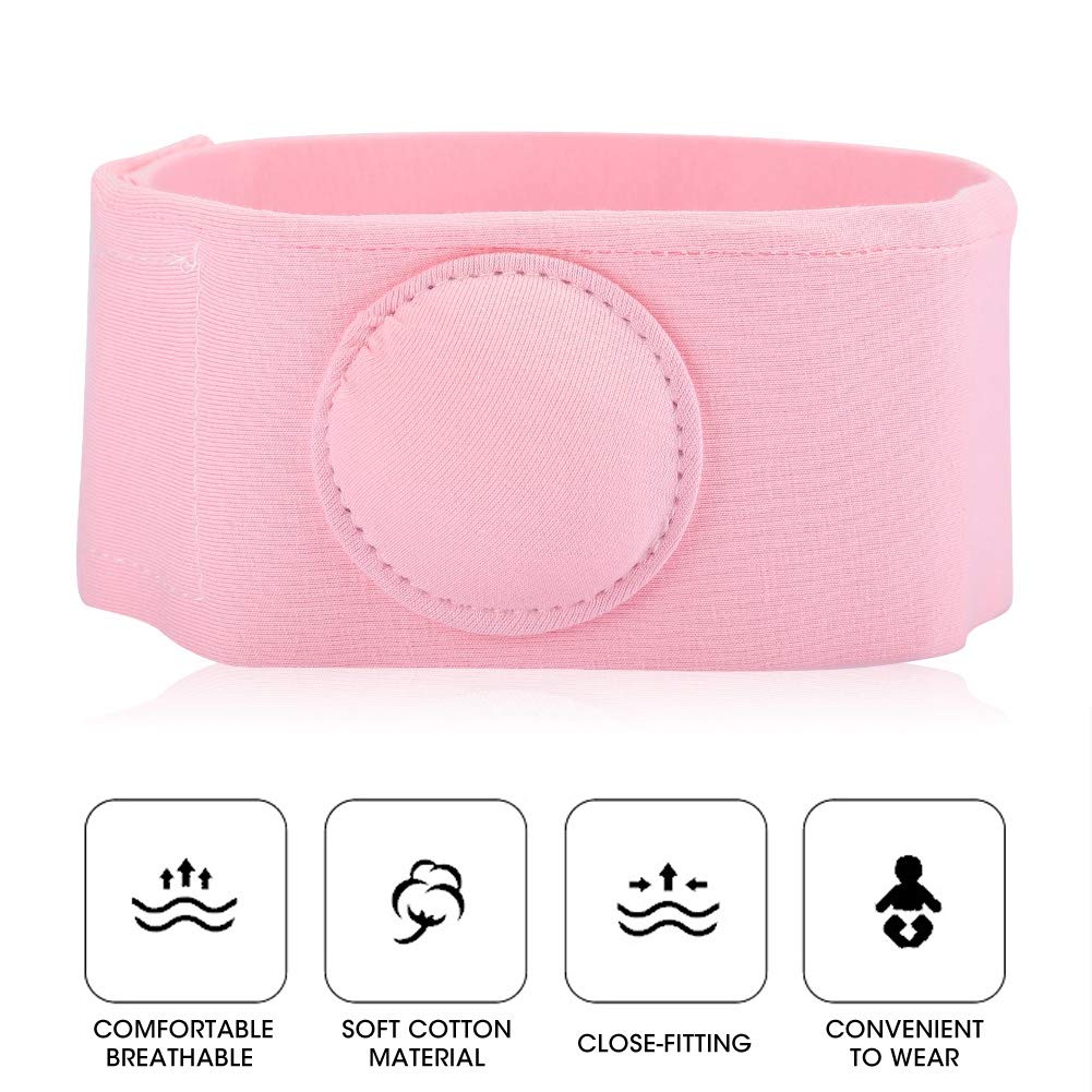 TOWEBOORY 2pcs Umbilical Hernia Belt for Babies,Hernia Patch,Belly Button Hernia Belt,Infant Abdominal Navel Support Newborn Belly Belt,Adjustable Newborn Belly Support Band Wrap