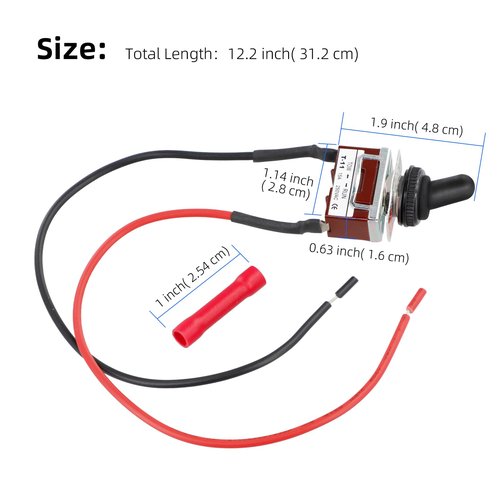 Roykaw Golf Cart Run Tow Switch Compatible with EZGO RXV 2008-up & 2010-up 2Five Electric Golf Cart, Replace OEM# 608900