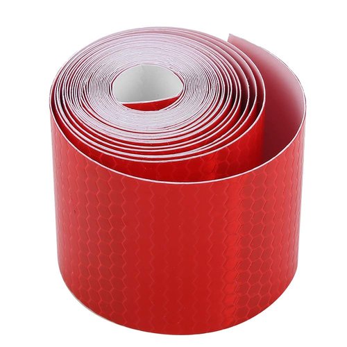 ZJchao Bikes Frame Tape, Bikes Stickers Sticker for Tape Reflectors for Driveway Entrance Reflective Trailers Safety Adhesive (Red)