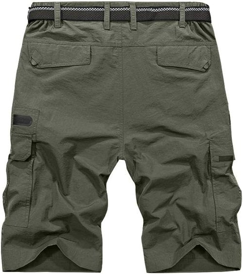 Jessie Kidden Mens Outdoor Casual Expandable Waist Lightweight Water Resistant Quick Dry Fishing Hiking Shorts