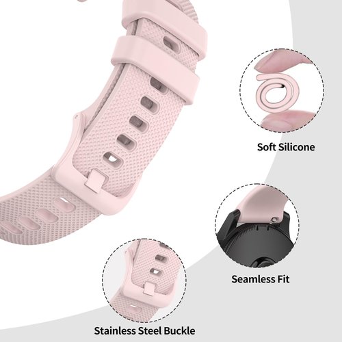 Garmin Venu/Sq Band - Soft Silicone Quick Release Straps (20MM) Multicolor 10-Pack