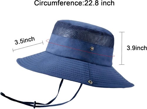 NPQQUAN Sun Bucket Hat - Wide Brim UPF 50+ Protection for Fishing & Beach | Deep Green