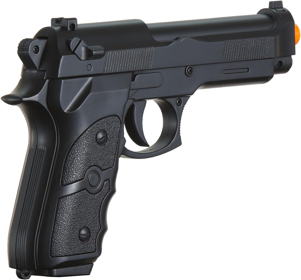 UKARMS V038 Spring Powered Airsoft Pistol - Sleek Black Design for Enhanced Gameplay