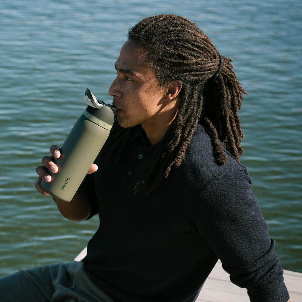 Owala FreeSip Insulated Stainless Steel Water Bottle - BPA-Free, 32 Oz, Perfect for Travel - Off Road