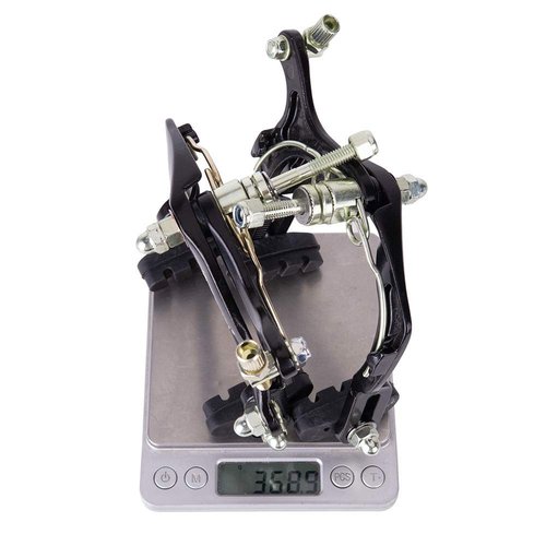 Mimoke 1 Pairs of C-Brake Caliper Brake Arm Bicycle Rim Brake Sets Front and Rear V-Brake with 70mm Pads Long Arm 110mm Aluminum Alloy (Style B)