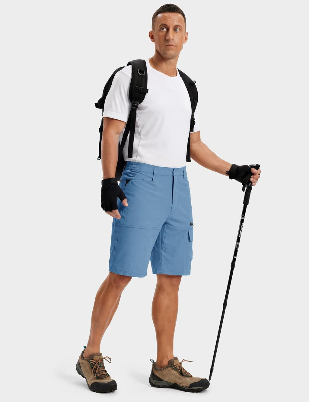 TACVASEN Men's Quick-Dry Cargo Shorts - Water-Resistant Casual Golf & Hiking Wear
