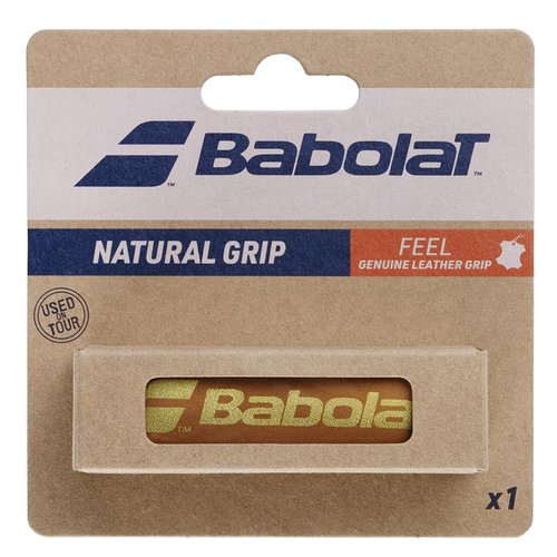 2017 BabolaT Natural Grip BA670063 Replacement Grip Tape, Brown, Length: 45.7 inches (116 cm), Thickness: 0.05 inches (1.45 mm)