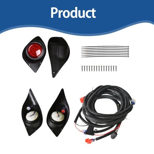 WFLNHB Headlight Tail Light Replacement for Golf Cart G29 Drive Gas Electric 2007-Up