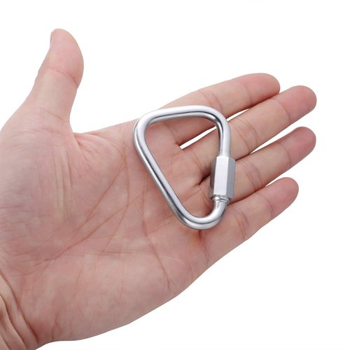 Delta Quick Link Triangle Locking Carabiner 1/4" M6 6MM 6pcs