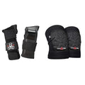 Triple Eight Saver Series Wristsavers (Black, Medium) and Covert Knee Pads (Medium, Black) Skateboarding Protection Gear Bundle