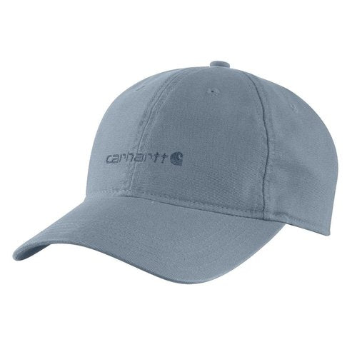 Carhartt Women's Canvas Embroidered Graphic Cap, Light Faded Navy, One Size