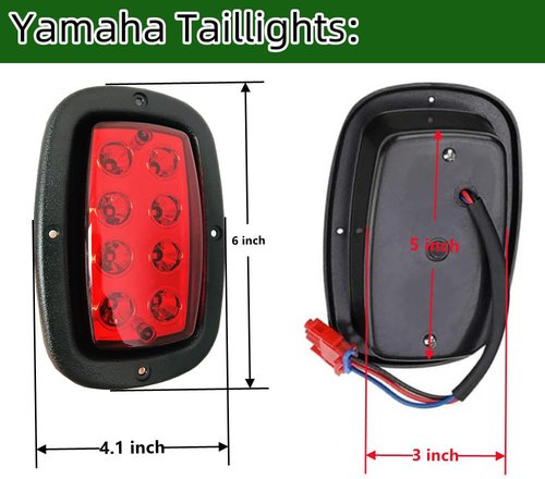 Golf Cart LED light compatible with Yamaha G14, G16, G19, G22 Golf Cart LED Headlight and Tail Light Kit