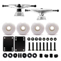 VJ 5.25 139mm Skateboard Trucks (Silver), Skateboard Wheels 52mm, Skateboard Bearings, Skateboard Pads, Skateboard Hardware 1.25" (52mm White)…