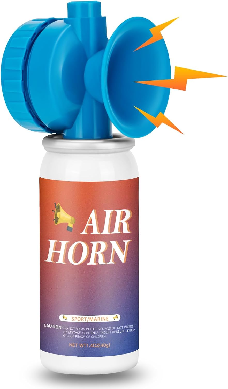 Air Horns - Loud Marine Safety Signal | 1.4oz Mini Handheld for Boating, Camping & Events