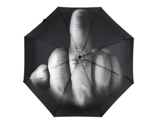 DS. DISTINCTIVE STYLE Middle Finger Umbrella Funny Folding Umbrella Creative Middle Finger Gifts