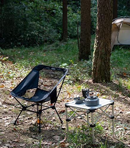 Ultralight Folding Beach Chair with Anti-Sinking Feet - Black 2-Pack