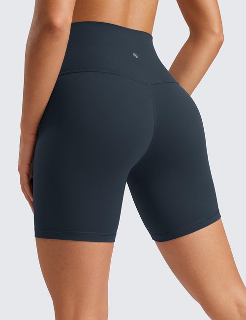 CRZ YOGA ButterLuxe Biker Shorts - High Waisted Spandex for Women | Perfect for Running & Yoga