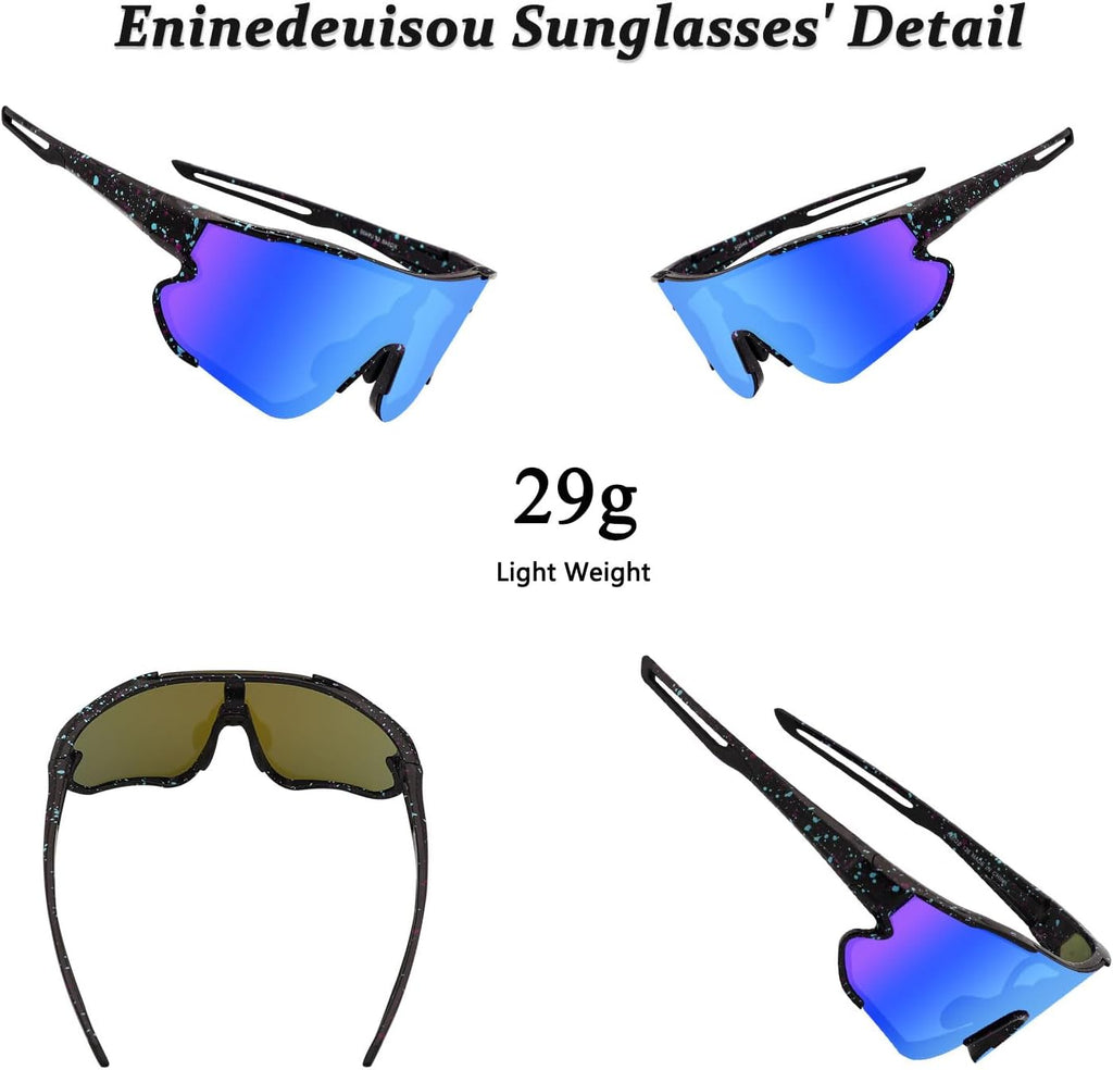 Skiennix Cycling Sunglasses - TR90 Frame for Men & Women | Lightweight Outdoor Sports Glasses