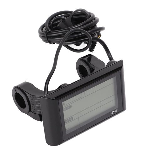 BTER Electric Bicycle Display, Multifunctional S900 36V 48V Universal Upgrade eBike LCD Display with 5 Pin SM Waterproof Socket, Durable Electric Bicycle LCD Display Meter for Bicycle Modification