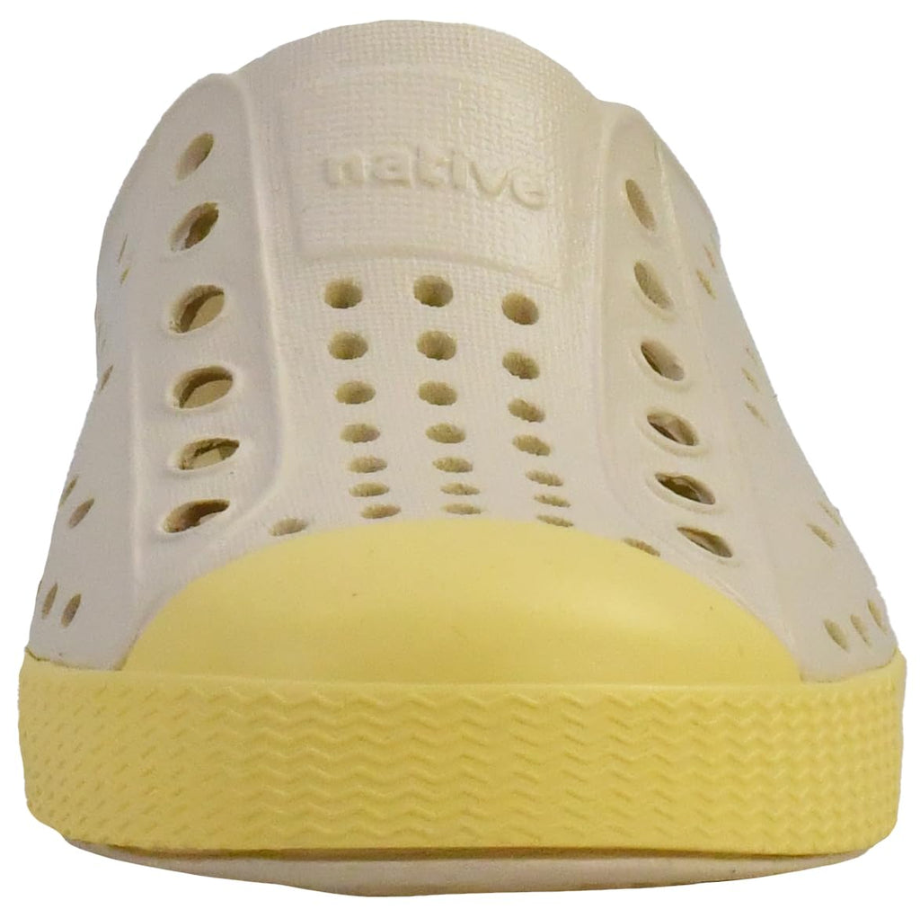 Native Shoes Unisex-Kids Jefferson Sneakers, Bone White/Gone Bananas Yellow, 11 Little Kid