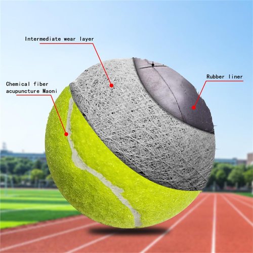 WELANGBN 1 Pack Tennis Balls with Practice Training Sport, yellow