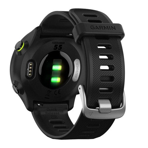 Garmin QuickFit 26mm Watch Band and Optional Extra Long Strap, Black Silicone, (010-12907-00)