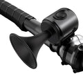 120dB Bike Electric Horn – Loud Cycling Bell for Adults & Kids – Easy Install, IPX4 Waterproof Bicycle Horn (Black)