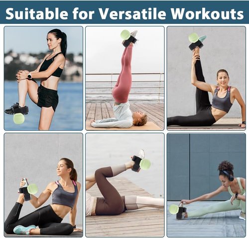 Abnaok Dumbbell Foot Attachment - Adjustable Tibialis Trainer Straps for Leg Workouts | 2PCS Ankle Weights