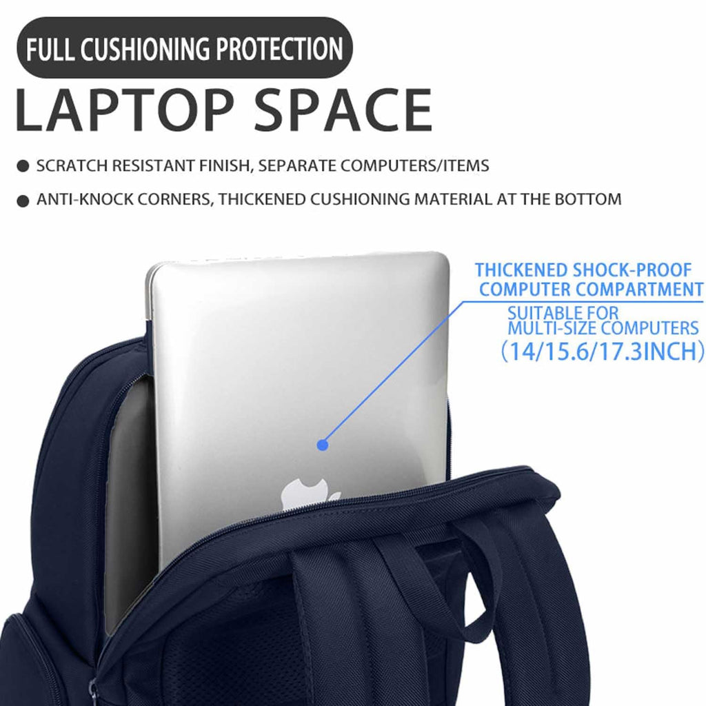SAIA TIAN Multi-Functional Travel Laptop Backpack, Water-Resistant Large Capacity Bookbag for Work, College, and Weekend Trips