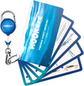 HOOK-EZE Fishing Knot Tying Cards - Waterproof Guide to 12 Essential Knots with Zinger Retractor | Perfect Fishing Gift for Men