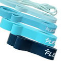 Resistance Bands for Working Out by Flexmate- 5 Resistance Levels Pull Up Assistant Band Set- 100% Latex Fitness Bands for Physical Therapy, Strength, Weightlifting, Crossfit- Workout Guide Included