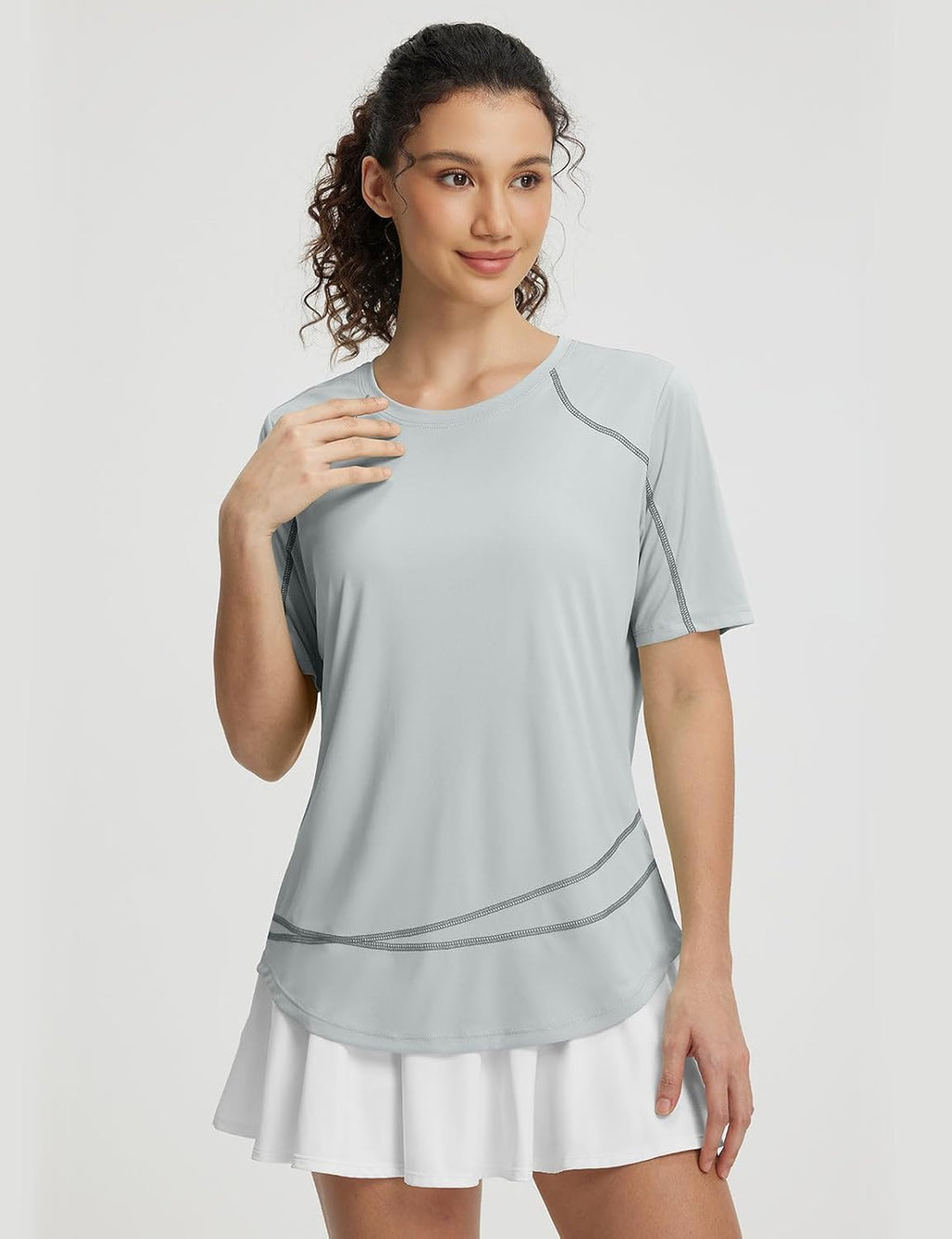 Baleaf Women's Sun Shirt - Short Sleeve UPF 50+ UV Protection | Quick-Dry Lightweight Workout Top for Hiking & Running