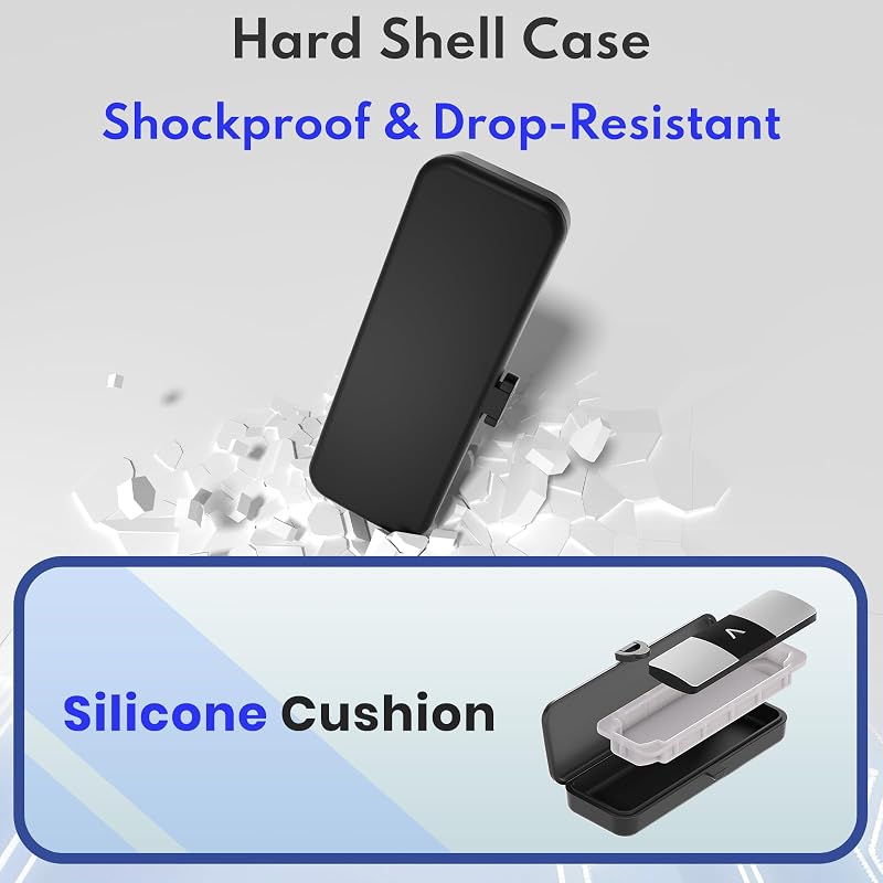 KardiaMobile 6L Case - Hard Shell Carry Case for 6L/6L Max EKG Monitor with Silicone Pad