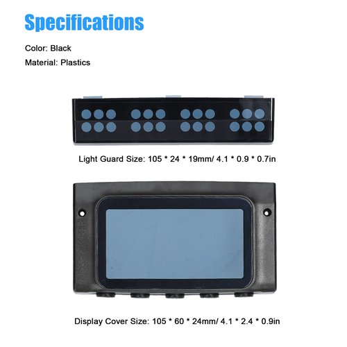 Karlak 8 Inch Electric Scooter LCD Display Monitor Cover ive Guard with Accelerator Brake Thumb Handle